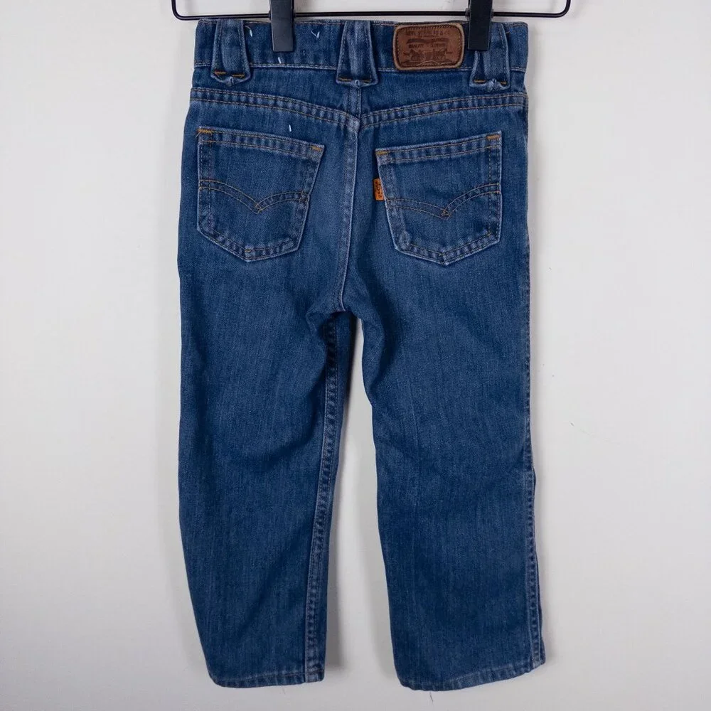 Levis fabric orange logo